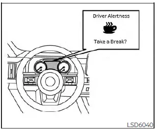 Nissan Pathfinder. Funcionamiento del sistema monitor inteligente de alerta al conductor