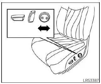Nissan Pathfinder. Ajuste de los asientos eléctricos delanteros
