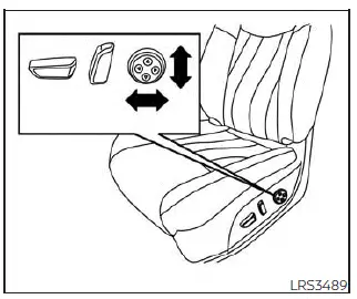 Nissan Pathfinder. Ajuste de los asientos eléctricos delanteros