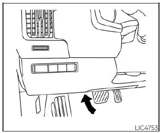 Nissan Pathfinder. Interruptor de almacenamiento prolongado