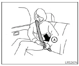 Nissan Pathfinder. Cinturón de seguridad tipo tres puntos con retractor