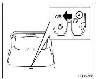 Nissan Pathfinder. Apertura de la compuerta trasera