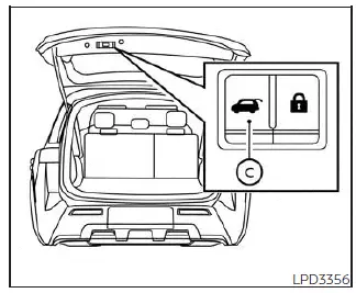 Nissan Pathfinder. Ajuste de posición de la compuerta levadiza