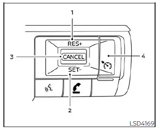 Nissan Pathfinder. Precauciones relacionadas con el control de crucero