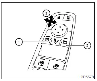 Nissan Pathfinder. Espejos exteriores