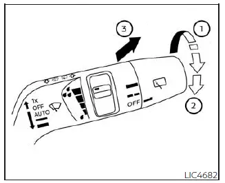 Nissan Pathfinder. Funcionamiento del interruptor trasero