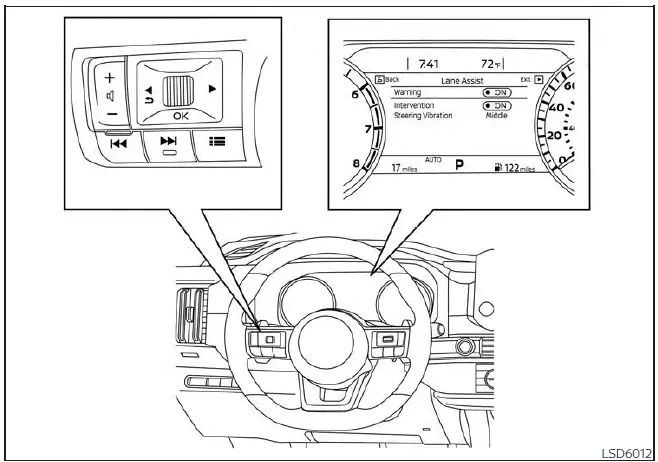 Nissan Pathfinder. Cómo activar/desactivar el sistema I-LICómo activar/desactivar el sistema I-LI