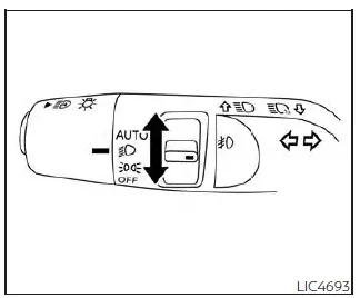 Nissan Pathfinder. Interruptor de faros antiniebla