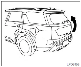 Nissan Pathfinder. Funcionamiento de la compuerta levadiza eléctrica