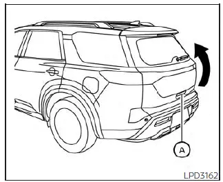 Nissan Pathfinder. Funcionamiento de la compuerta levadiza eléctrica