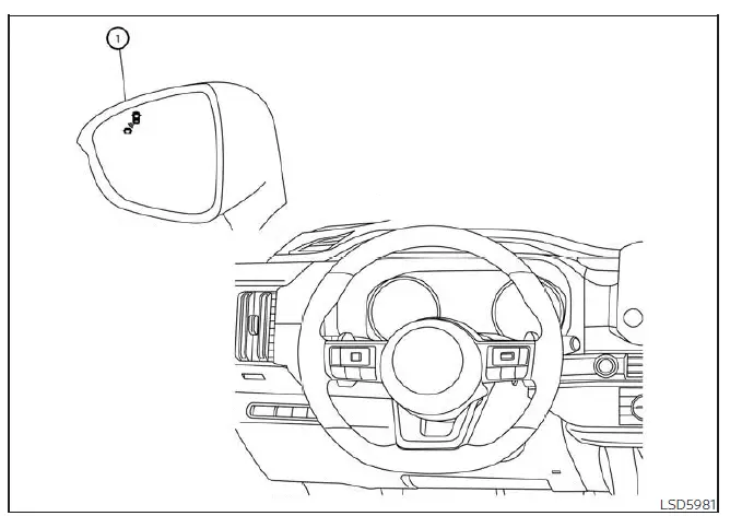 Nissan Pathfinder. Operación del sistema RCTA
