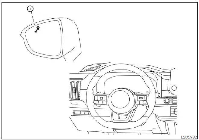 Nissan Pathfinder. Operación del sistema RCTA