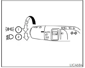 Nissan Pathfinder. Interruptor de control de faros