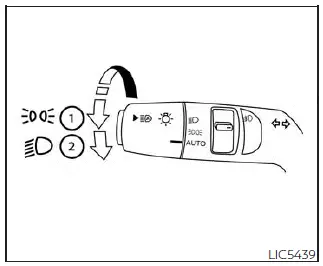 Nissan Pathfinder. Interruptor de control de faros