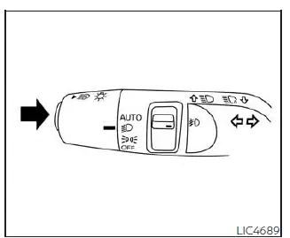Nissan Pathfinder. Interruptor de control de faros