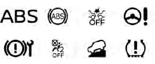 Nissan Pathfinder. Luces indicadoras