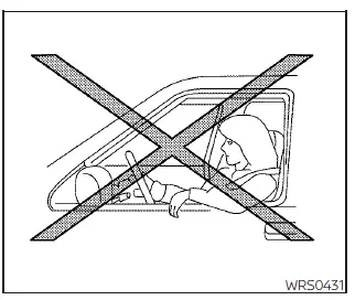 Nissan Pathfinder. Precauciones relacionadas con el SRS
