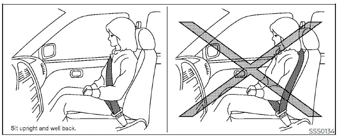 Nissan Pathfinder. Precauciones relacionadas con el uso de los cinturones de seguridad