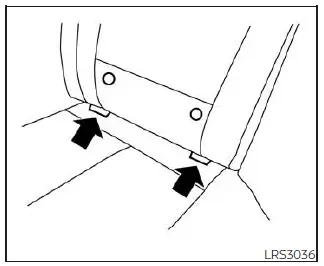 Nissan Pathfinder. Sistema LATCH (anclajes inferiores y correas para niños)