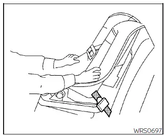 Nissan Pathfinder. Instalación de sistemas de sujeción para niños orientados hacia adelante utilizando el sistema LATCH